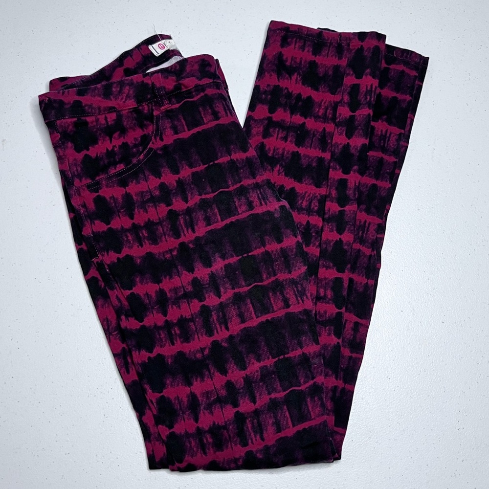 Olsenboye College Road Trip Red/Black Skinny Jeans/Pants Size 9.